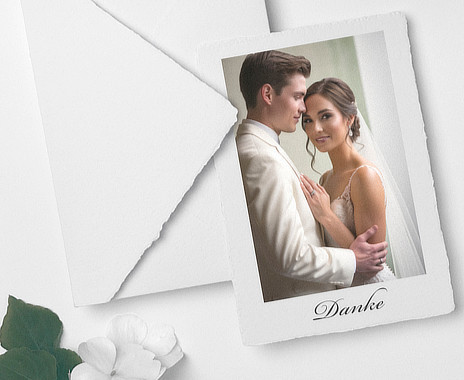 Dankekarten aus handgeschöpftem Papier